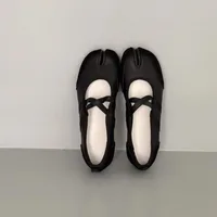 Black Silver Red Ballet Flats Trainers Women Split Toe Ballerina Tabi Walking Sneakers Woman Mary Jane Shoes Footwear Summer