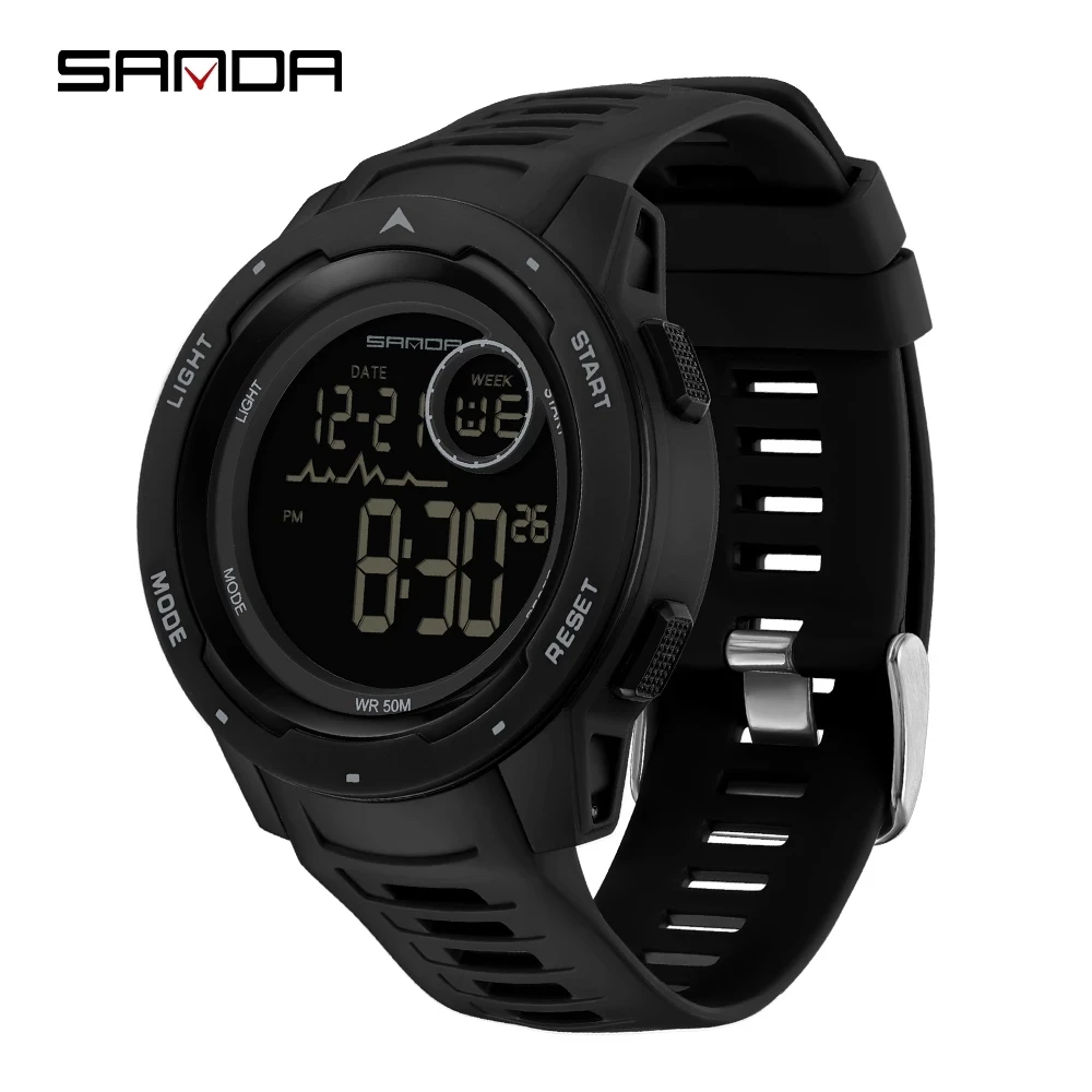 

SANDA Top Brand Sports Men Watches Fashion Countdown Waterproof LED Digital Watch Man Military Wristwatch Relogio Masculino 2125