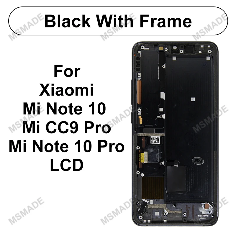 mobile phone lcd screens 6.47" Original For Xiaomi Note 10 LCD Display Touch Screen Assembly For Xiaomi CC9 Pro Display MI Note 10 Pro Replacement Parts the best screen for lcd phones mini Phone LCDs