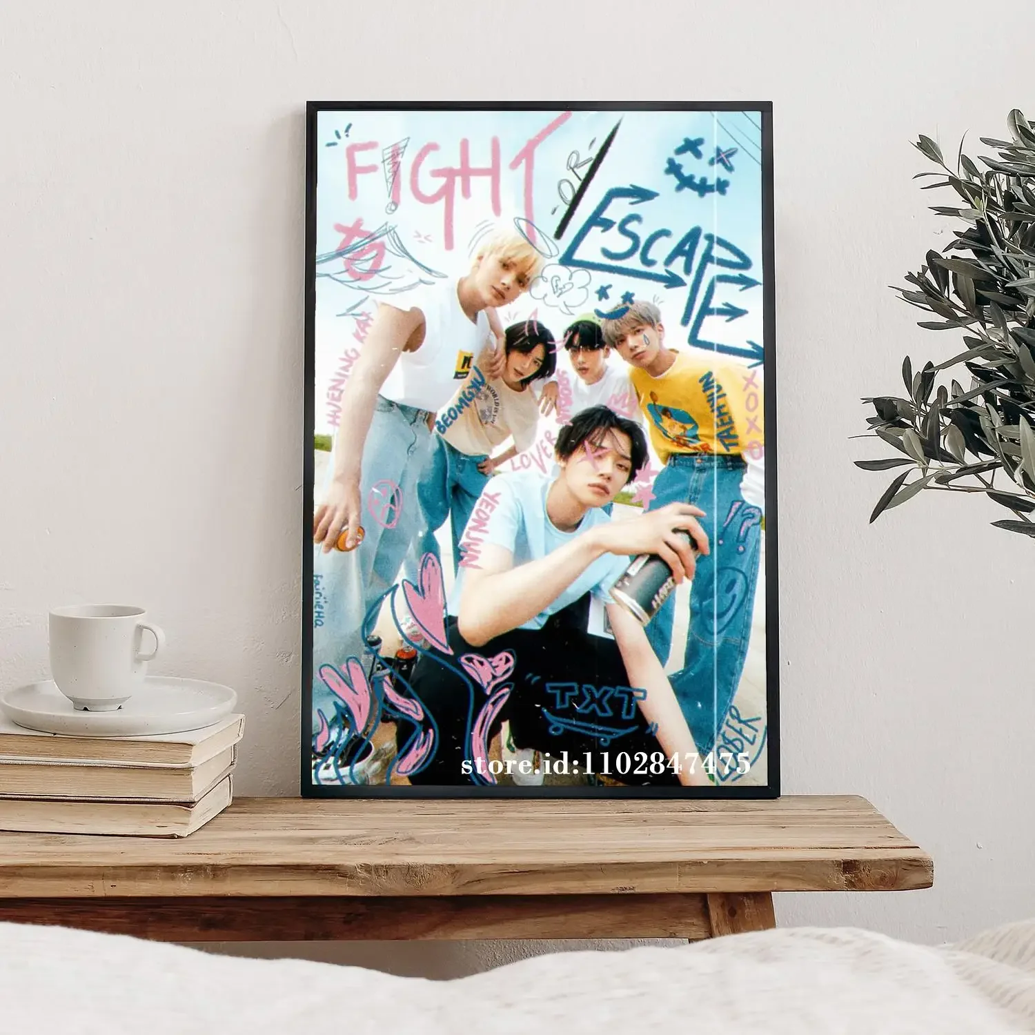 kpop Poster Decorative Painting Canvas Poster Wall Art Living Room