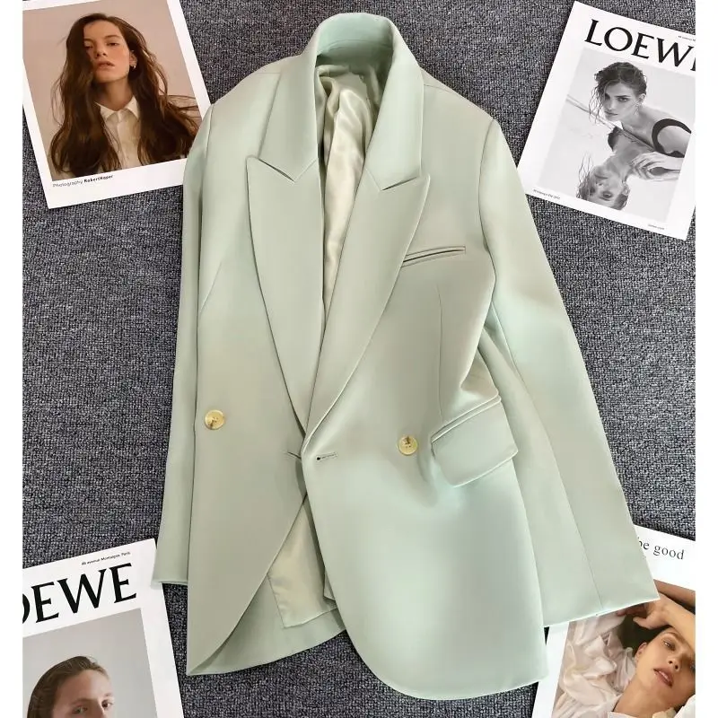 

Blazer Women Long Sleeve Suit Korean Chic Luxury Brand Women Clothing Coats Jacket Spring Autumn Office Ladies Jacket Button
