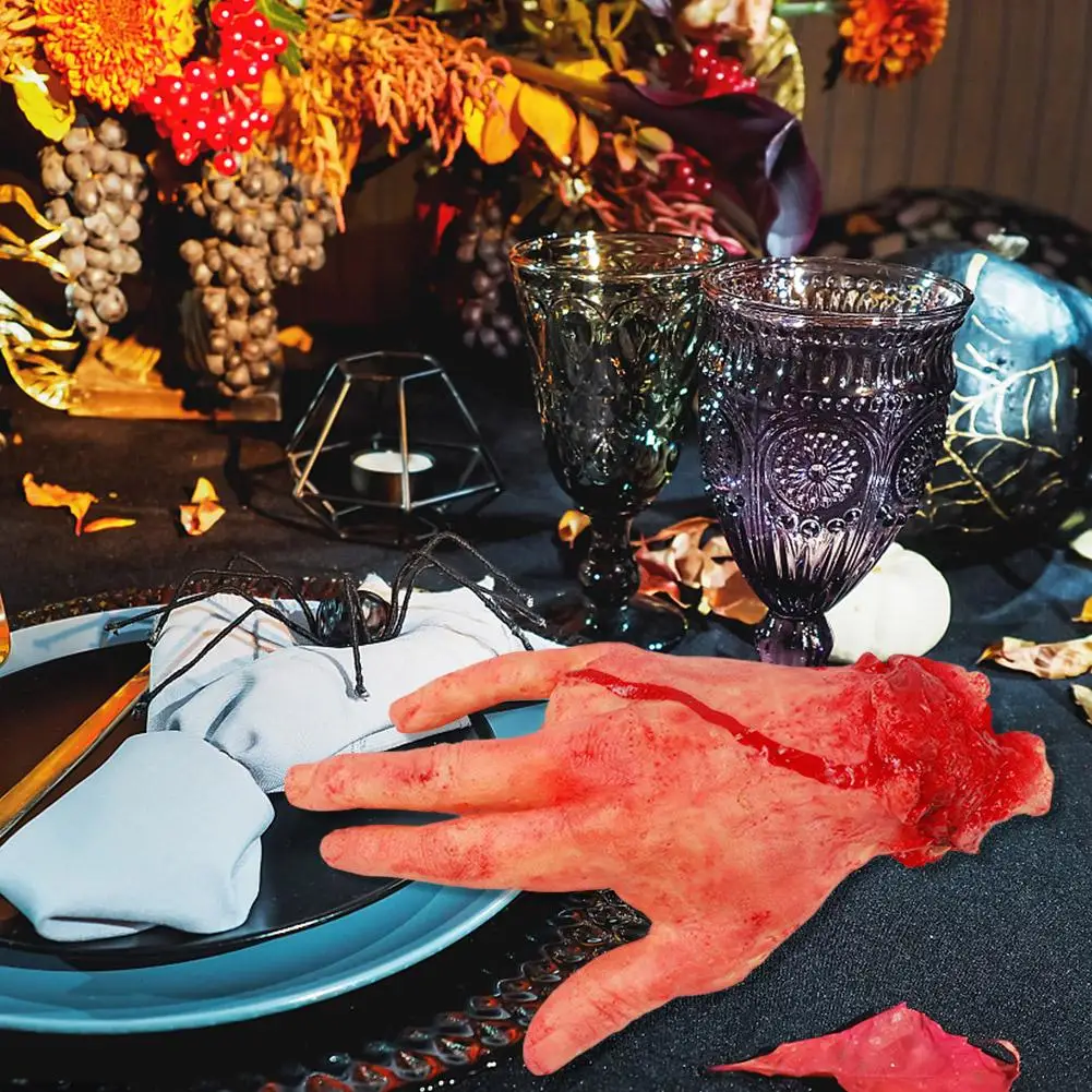 Halloween Horror Fake Severed Hand Zombie Hand Broken Hands And Feet Horror Decorative Props Haunted House Decoration