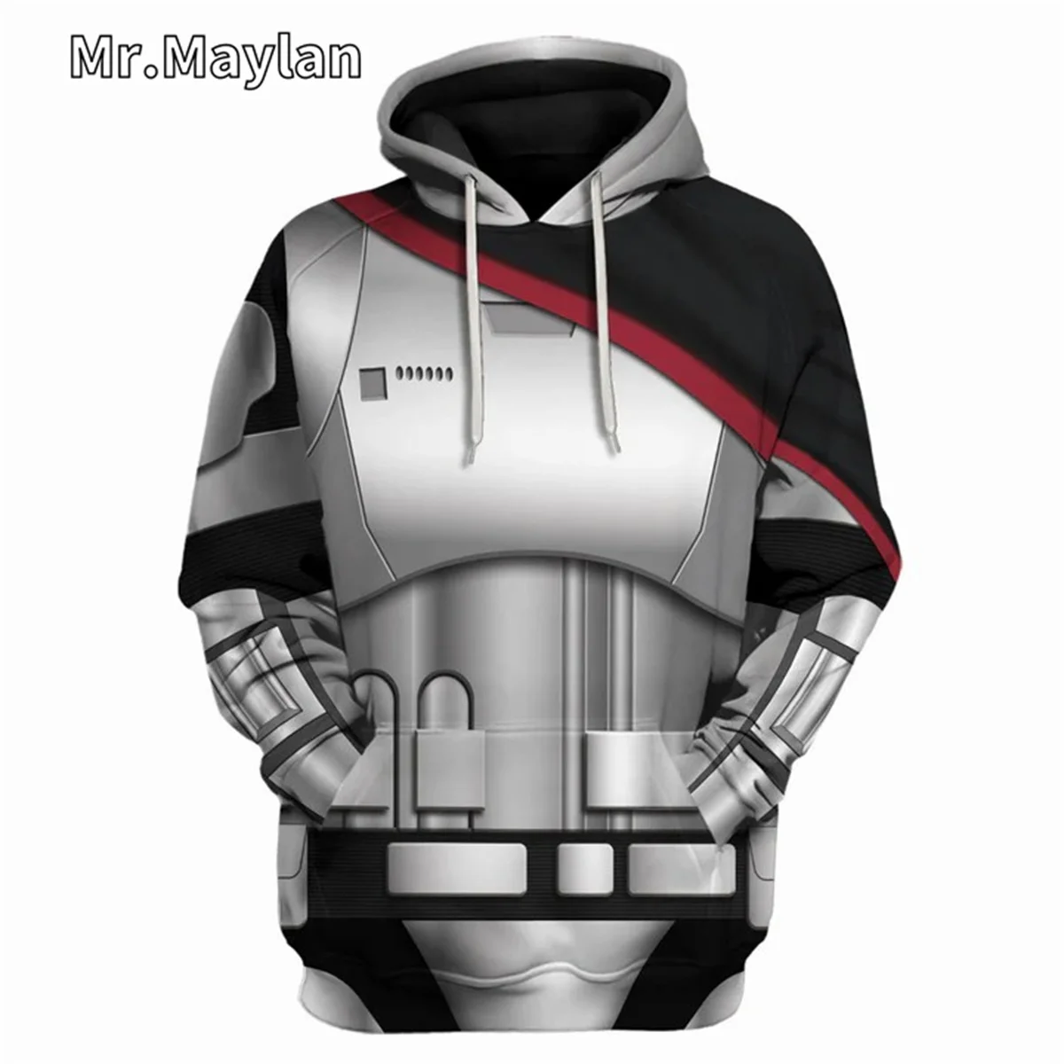 

Captain Phasma's Armor Uniform Cosplay Costume 3D Unisex Hoodie Men Sweatshirt Streetwear Zip Pullover Casual Jacket Tracksuits