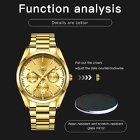 OPK 6024 Mens Watch Original Fashion Brand Quartz Watches For Men Multifunctional Chronograph Waterproof Luminous Watch With Box - Image 5