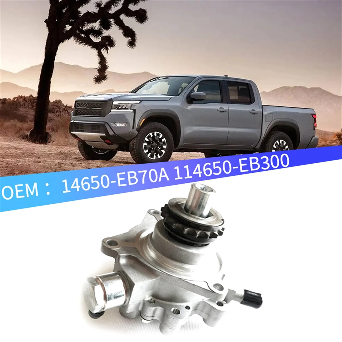 

Тормозной вакуумный насос двигателя в сборе для Nissan Navara D40/Pathfinder R51 2005-2012 14650-EB70A 114650-EB300