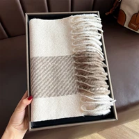 Роскошный зимний кашемировый шарф для женщин, дизайн 2025 года, теплое одеяло из пашмины, шарфы-пончо, женская шаль, толстый платок Bufanda — изображение 4