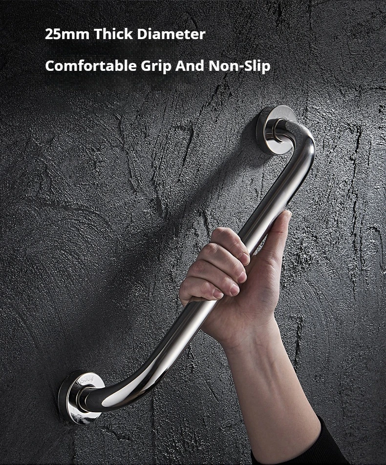 Description Picture 5 of itemStainless Steel Handrail for Bathroom Shower Bath Safety Non-slip Handle Perforated Installation Bathroom Safety & Accessories