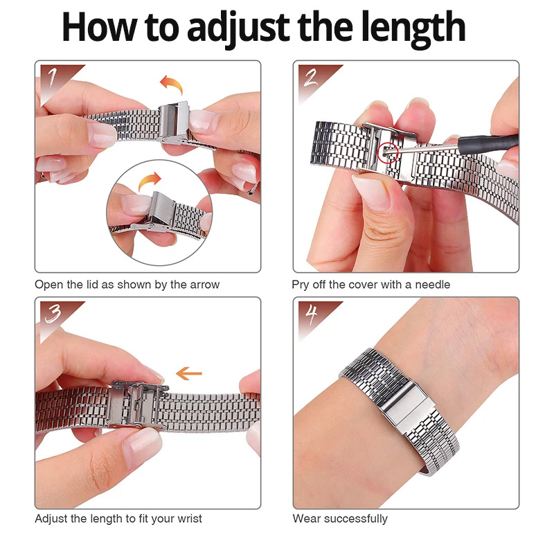 Stainless Steel Metal Bracelet for Realme Watch - Elegant and Durable Wristband Strap