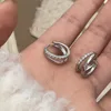86424-768139.jpg Boucles d'oreilles créoles en acier inoxydable et cristal pour femmes et filles, 2 pièces, cercles tendance, Punk, boucles d'oreilles, bijoux de fête, cadeaux à la mode