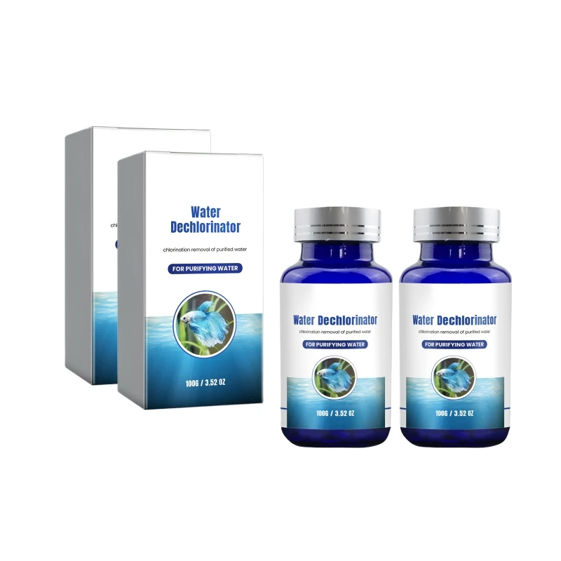 Aquariums Water Chlorine Removers for Chlorine Hardness Alkalinity Solution Fishtanks Water Quality Conditioner Cleaner 090C