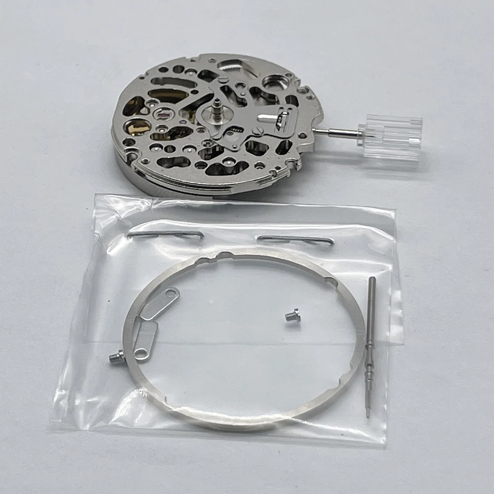 Watch Movement Japan Genuine NH70 NH70A Mechanical Movement 24 Jewels Skeleton Mechanism Modification Automatic Watch Replace Movement