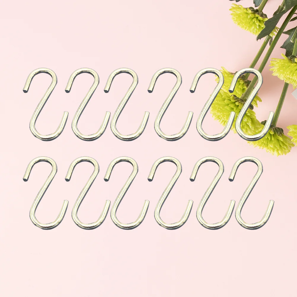 

100 Pcs Storage Frame Clothes Hangers Metal Type Hook Accessories Shelves Hanging Plants