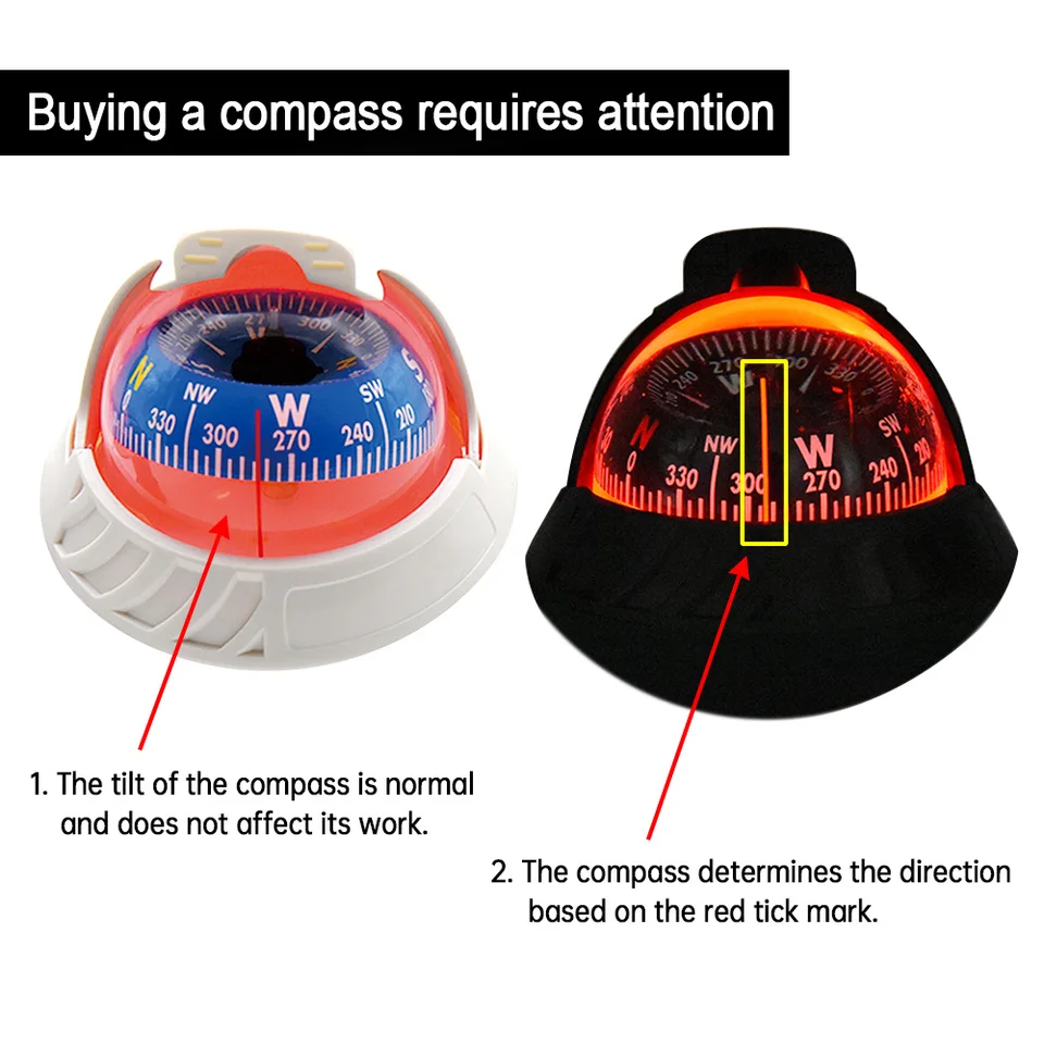 Electronic Military Marine Ball Night Vision Compass Oversea Multi Purpose Sea M
