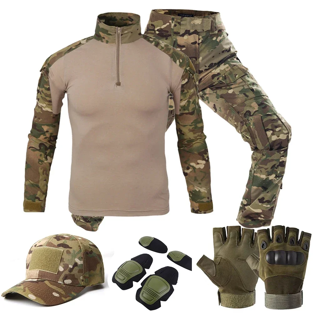 Tactical Milita Uniform Suits Camouflage Suit Hunting Shirts Pants Airsoft Paintball Clothes Sets Outdoor Camo Uniform 2