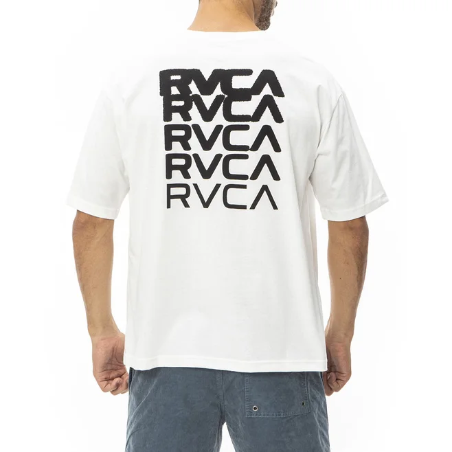Summer Men's and Women's New Day Line Surfboard Street Personality Behind Large Printed Round Neck Cotton Short-sleeved T-shirt