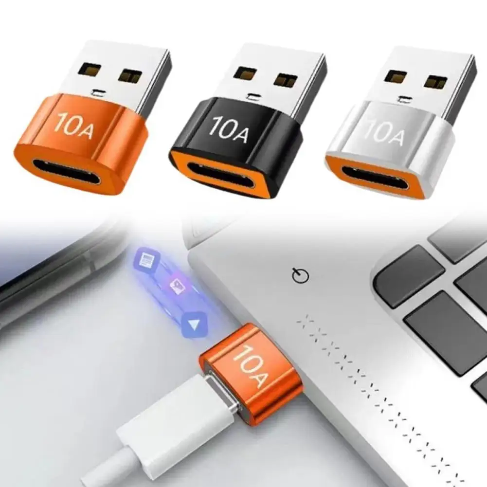 10A USB 3.0 OTG 어댑터 USB 암-타입 C 수 PD 고속 충전 컨버터 알루미늄 합금 고속 데이터 전송 커넥터