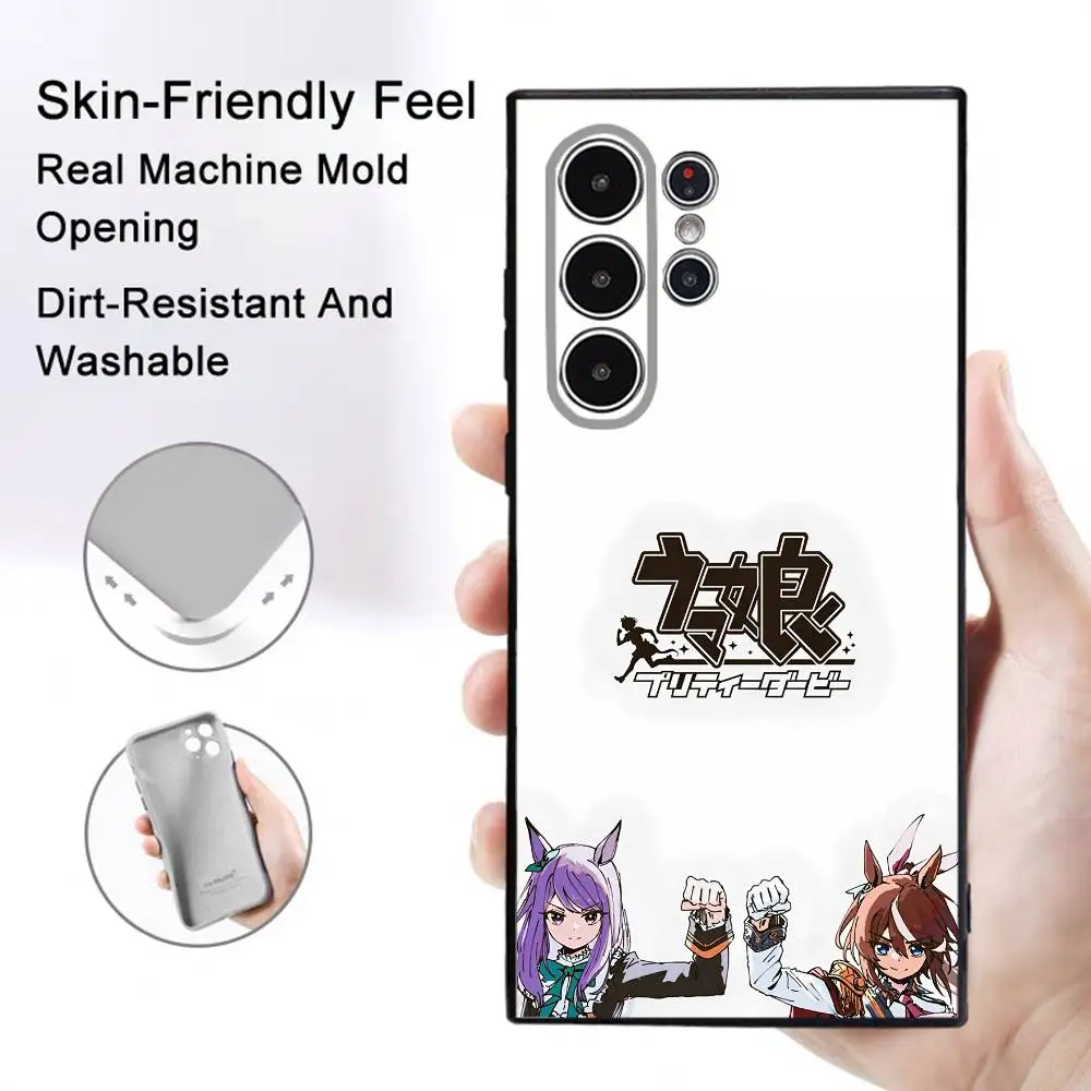 Frosted Non-Slip Anime U-Umamusume Phone Case - Full Cover Soft Case