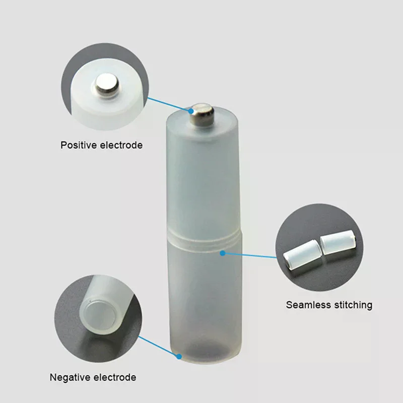 새로운 4pcs AAA에서 AA 크기 배터리 변환기 어댑터 배터리 홀더 내구성 케이스 스위처 셀 배터리 홀더 변환기