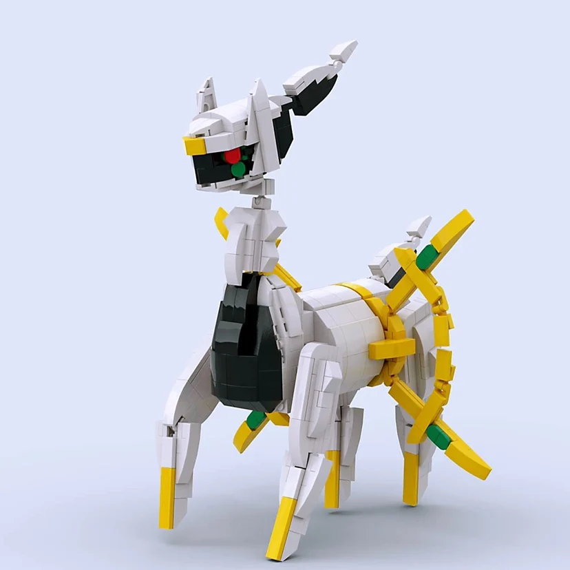 Anime figura arceus modelo blocos de construção crianças