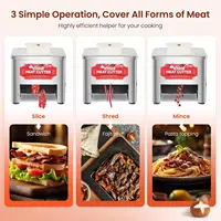 Commercial Meat Cutter Machine, 2.5Mm Blade, Save Time, Easy To Clean, Slices Strips Cubes 3 In 1, 110V Us Plug 2