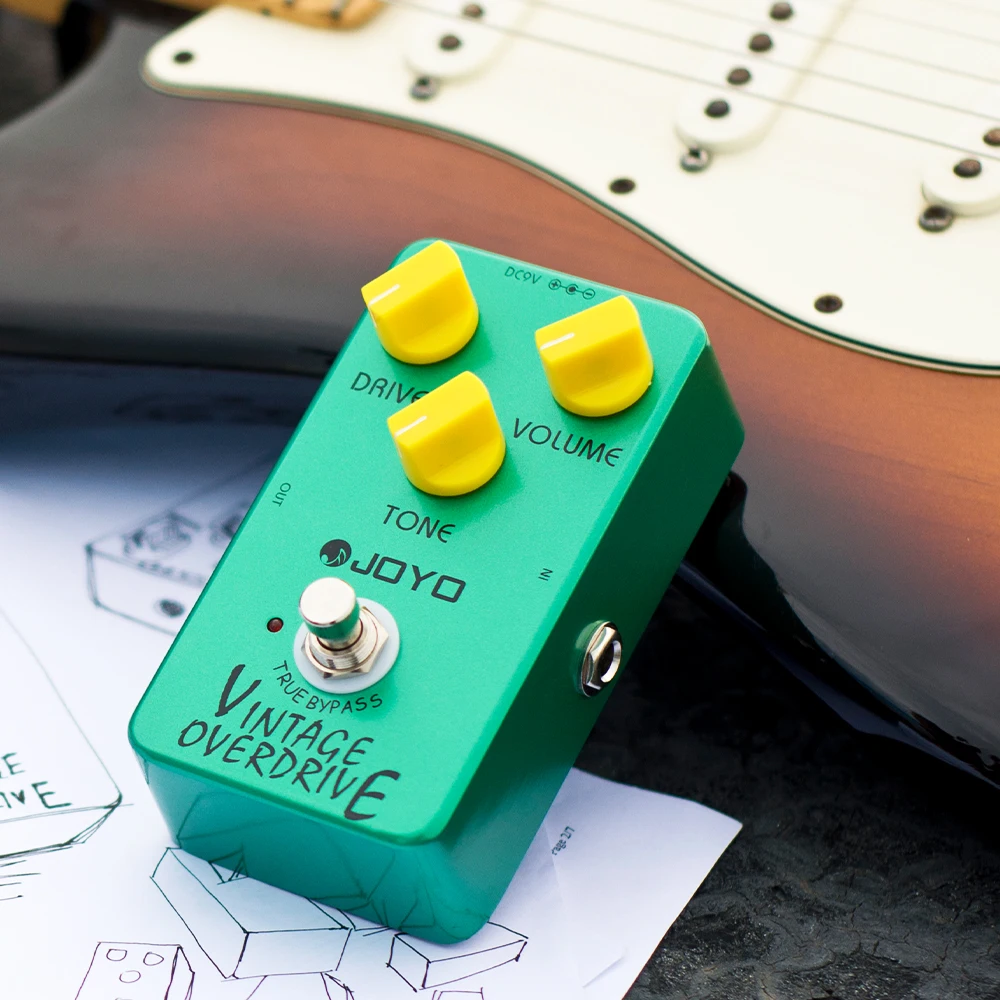 JF-01 VINTAGE OVERDRIVE Guitar Pedal Classic TS808 Tone Overdrive Pedal for Elec