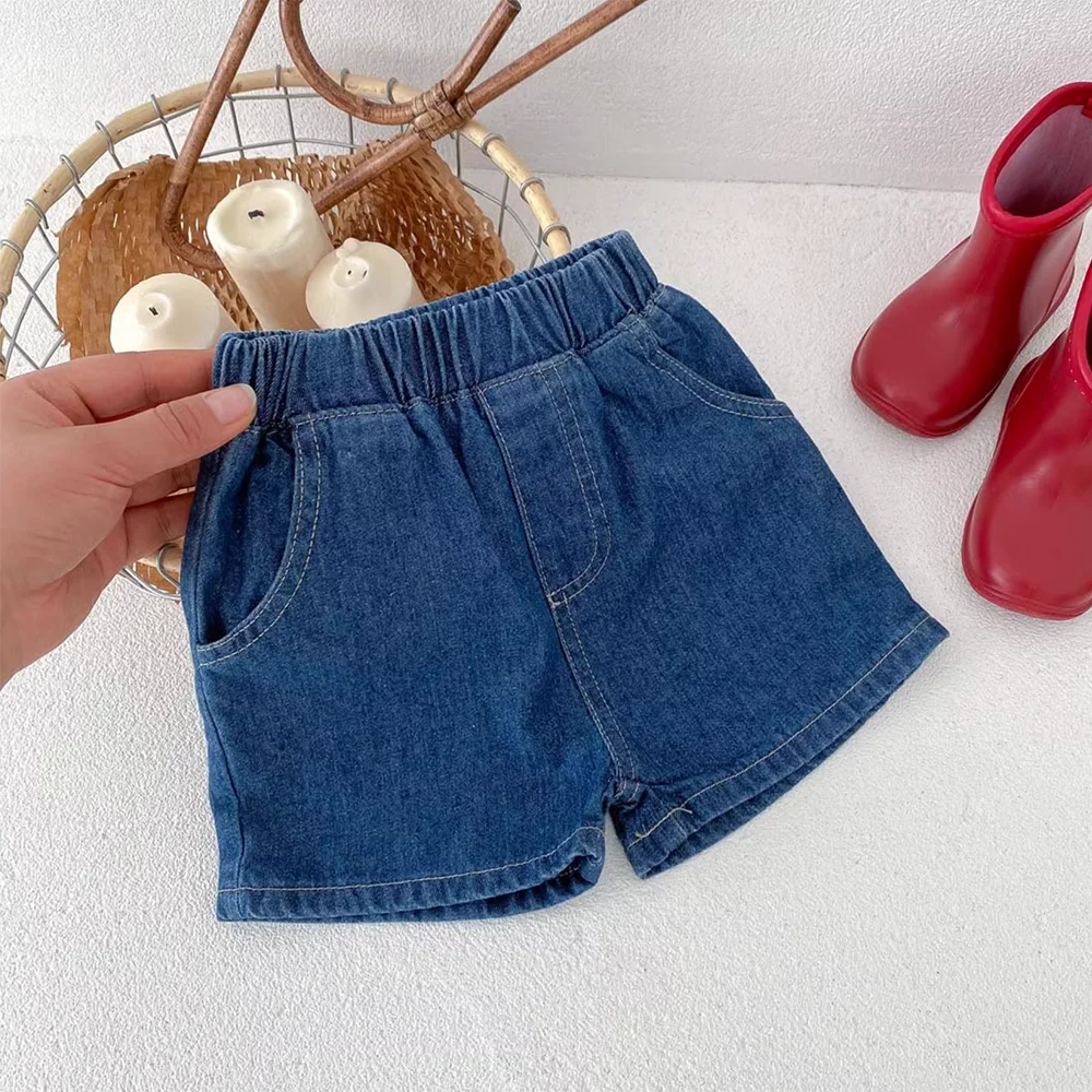 Sommer Kleinkind Jungen Denim Kurze Kinder Jeans Tasche Shorts Kinder Hosen Baby Shorts 1-4 Jahre Alt Outwear Casual Hosen – Detail 9