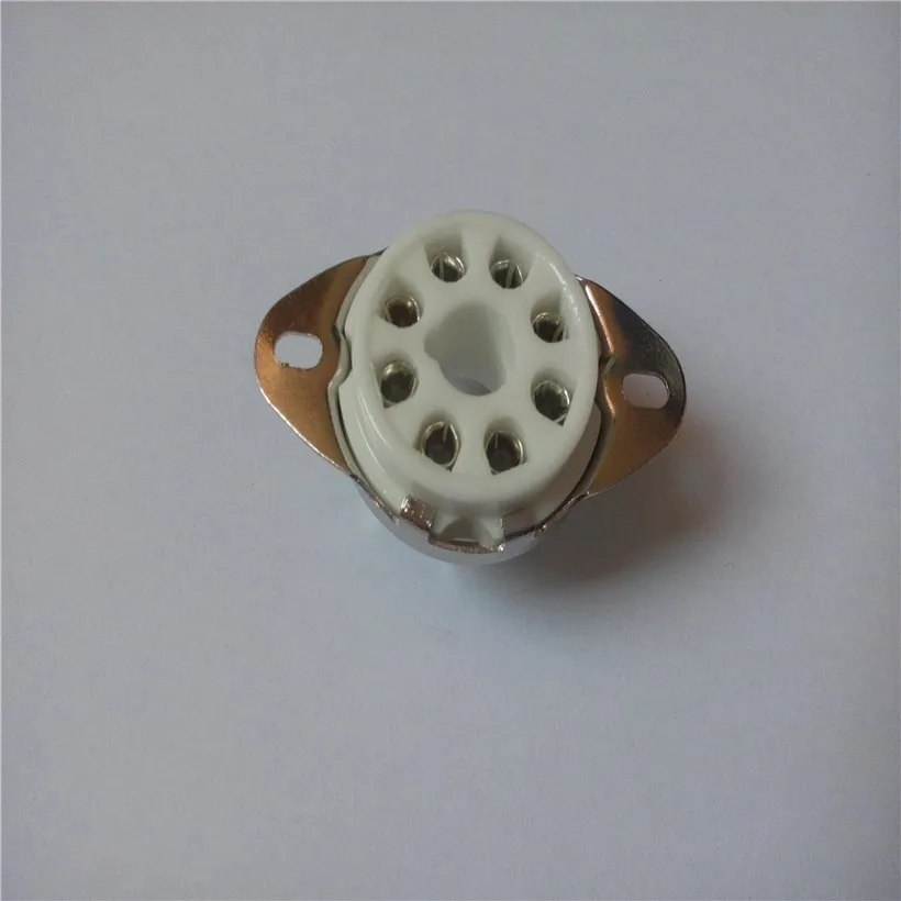 Ceramic Tube Socket GZC8-1-B GZC8-1-B-G 8 Pin Seat Silver Foot For