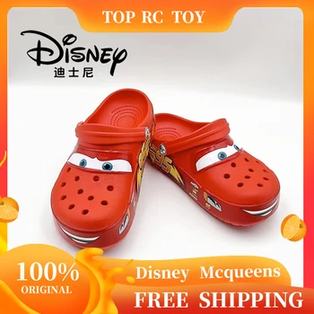Disney Mcqueens Pixar Cartoon Solid Waterproof Slippers Outdoor Sand Sandals Casual Breathable Ankle-wrap Eva Adult Shoes Gifts 1