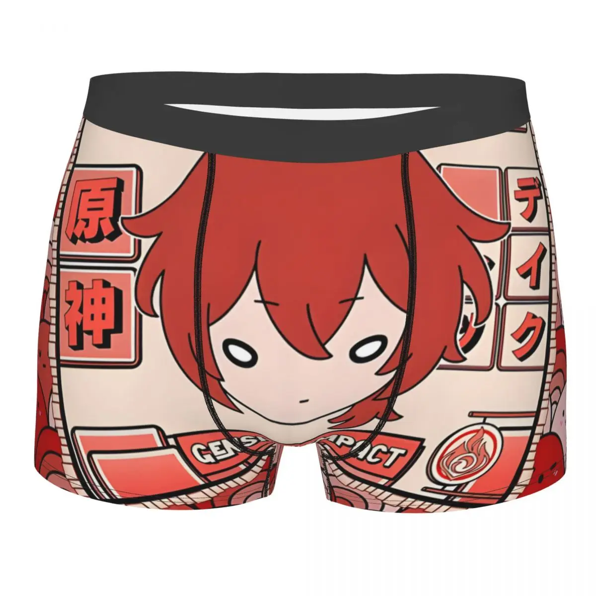 

Man Diluc Boxer Briefs Shorts Panties Breathable Underwear Genshin Impact Game Homme Hot S-XXL Underpants