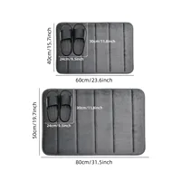 Bathroom Coral Velvet Anti-skid Mat,Quick Water Absorption,Dry Machine Washing,Toilet Mat,SoftComfortable, Easy Mat Bathroom Use 3