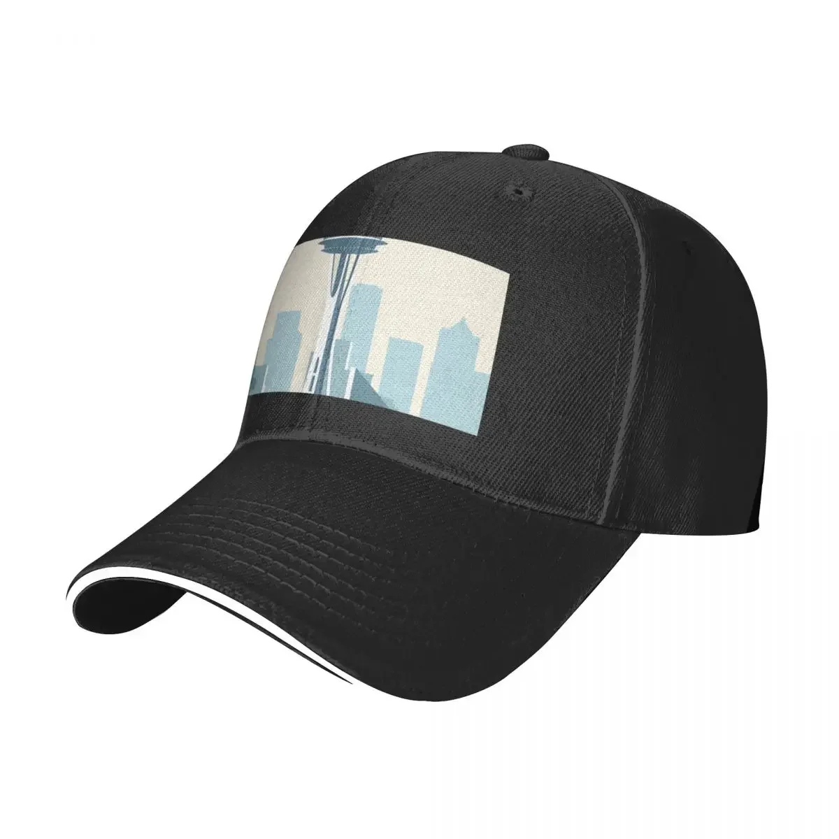 

Seattle Skyline Baseball Cap Golf Wear Golf Trucker Cap Snap Back Hat Woman Men's