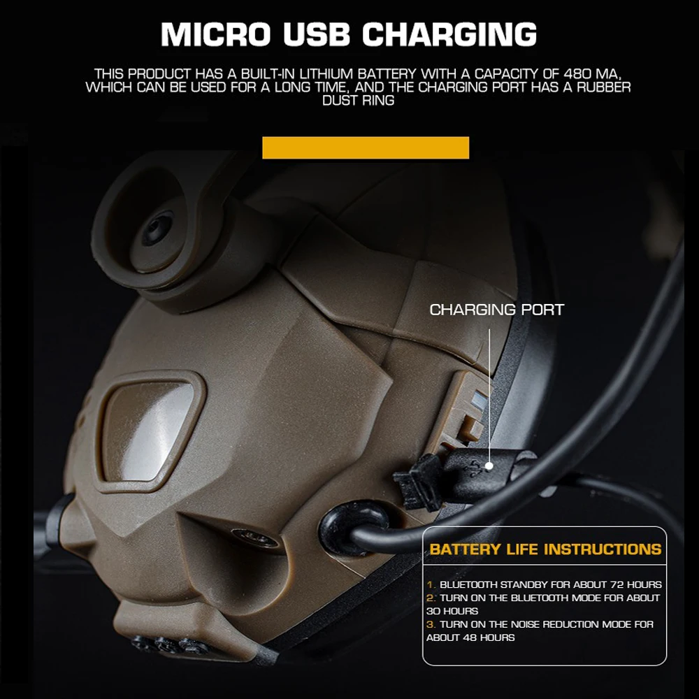 Bluetooth Electronic Noise Reduction Hearing Protection Earmuffs