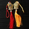 Handicraft Tibetan Car Pendant Silk Keychain Retro Statue Car Keyring Creative Men Women Trinket Gift Home Decoration Pendant 2