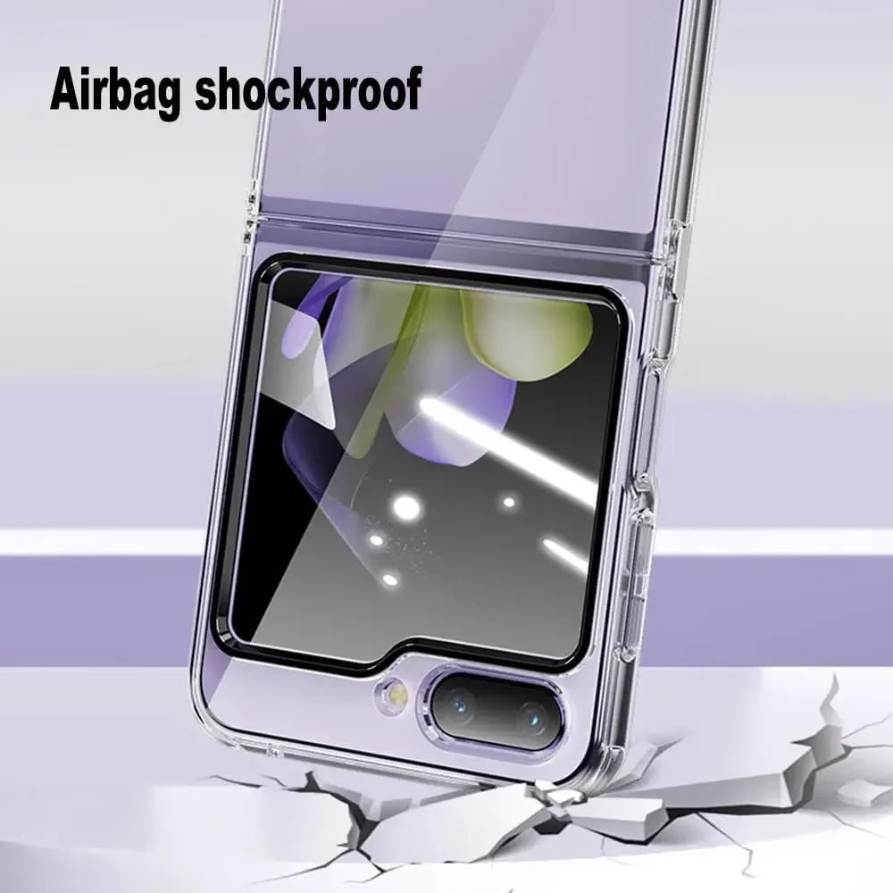 Clear Shockproof Bumper Hard Case with Screen Protector Film
