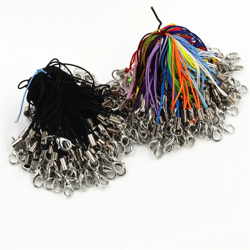 100-Piece Lanyard Strap with Lobster Clasp for Keychains and Bag Accessories