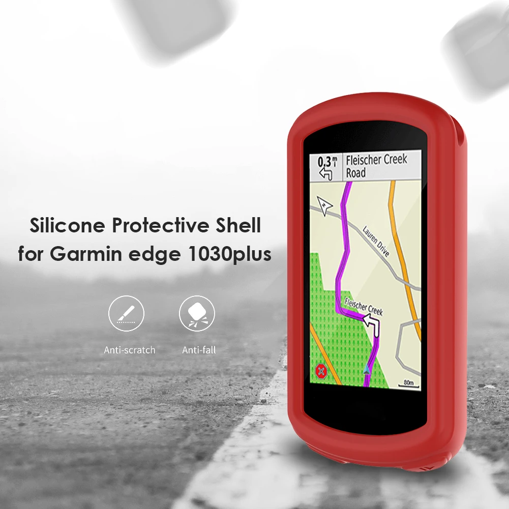 Silicone Case Protective Cover Shell for Garmin Edge 530/130/1030plus GPS Bike Computer Durable Slip-proof Anti-fall Protection 