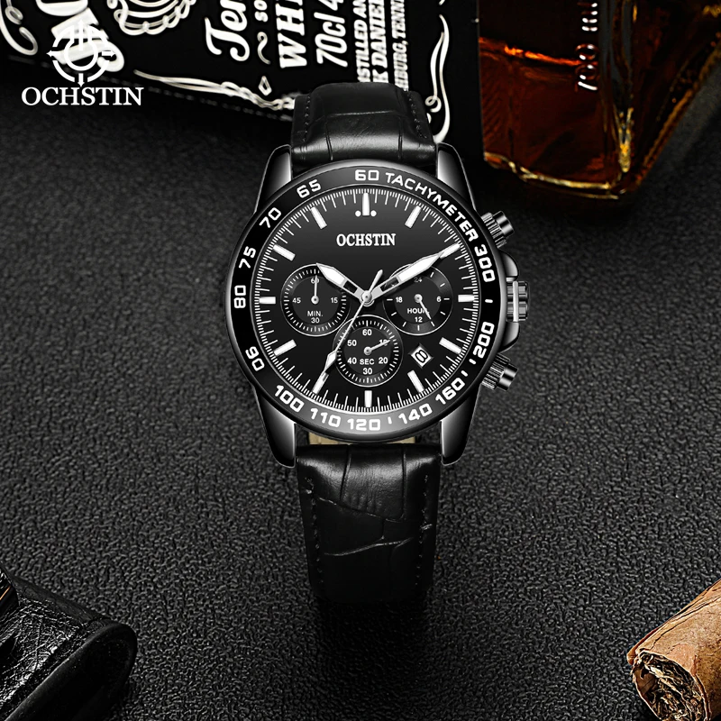Ochstin New 2024 Prominente Celebrity Series Leisure and Comfortable Multi functional Quartz Movement Watch Men's Quartz Watch