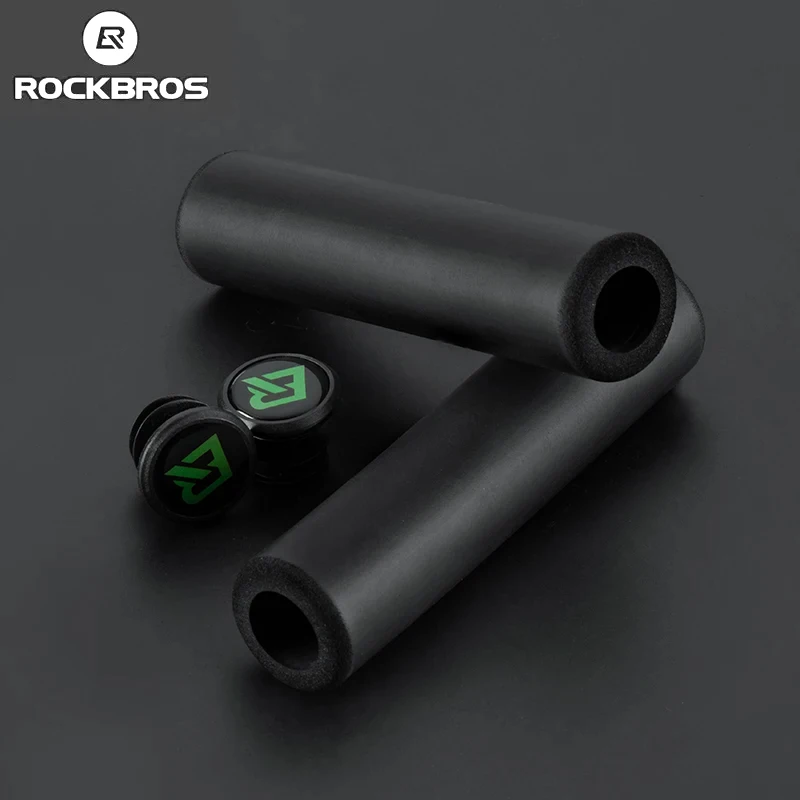 2025 ROCKBROS Cycling Grips Bicycle Grips MTB Silicone Sponge Handlebar Bike Bicycle Handlebars Ultraight