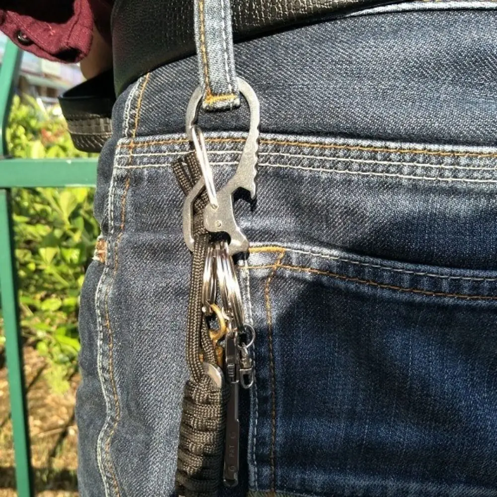 Multifunctional Carabiner Bottle Opener Hex Driver Mountaineering Buckle Screwdriver Stainless Steel carabiner clips,carabiner belt clip,keychain carabiner,keychain tool