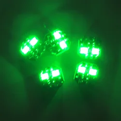 Tri - Pack LED Magnetron Wireless Lantern with Magnetic Induction Control and Battery (GREEN)