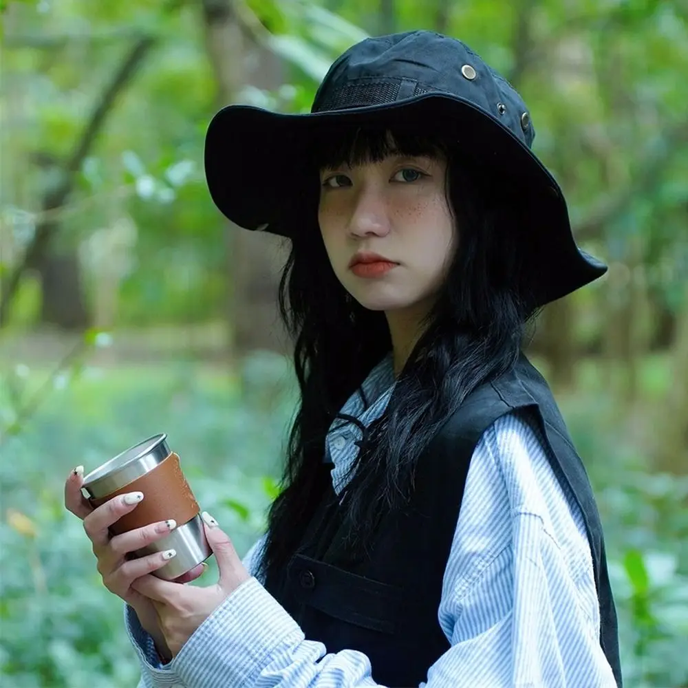 Bucket Hat Summer Camping Hiking Cap Anti-UV Sun Hat Quick Dry Mountaineering Caps Panama Hat