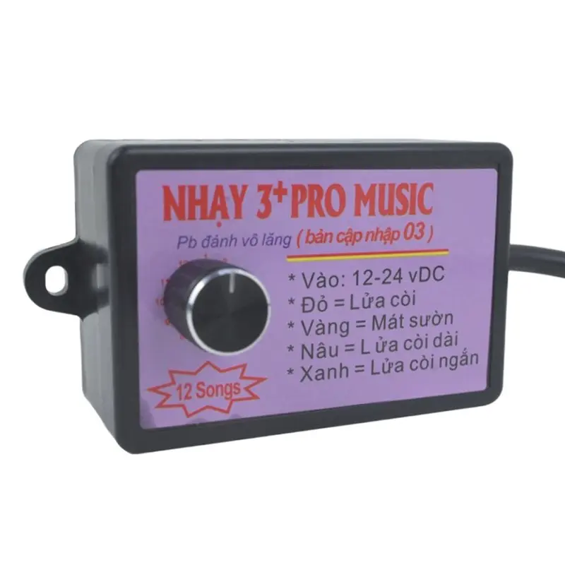 신기술 음악 전자 경적 스피커 사운드 컨트롤 12V-24V 12가지 사운드 3+ 프로 자동차 트럭 해양 보트 컨트롤러