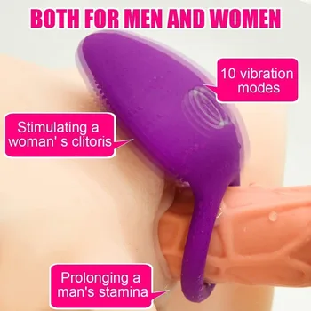 Cock Ring Sex Penis Adult Sex Toy for Couple Vibrating USB Penis Ring Delay Premature Ejaculation Lock Fine Ring Sex Toy for Men 5