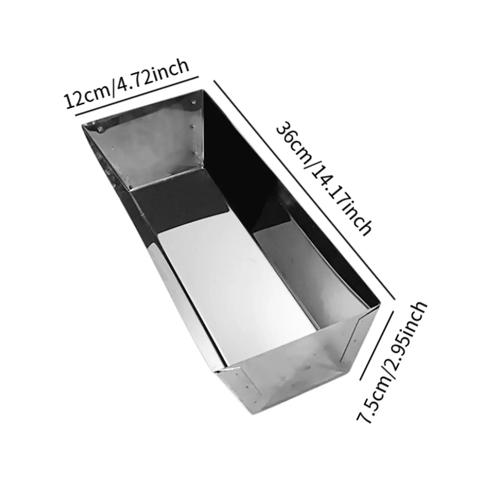 Stainless Steel Mud Pan Leakproof Multifunction Plastering Plasterers DIY Tapered Sides Mud Board Smooth Tray Bucket Rustproof drywall mud pan