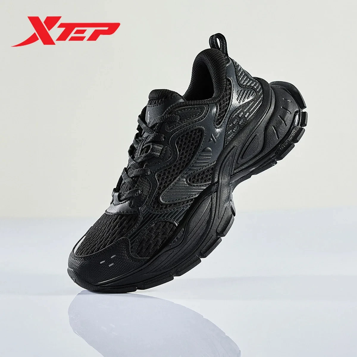 Womens Sneakers Xtep Basque Casual Shoes for Women Winter Comfortable Casual Shoes Breathable Sneakers 876418320001