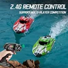 HJ820 2.4GHZ RTR brushed RC electric simulation high-speed speedboat model with LED lights remote control boat children's toys 2