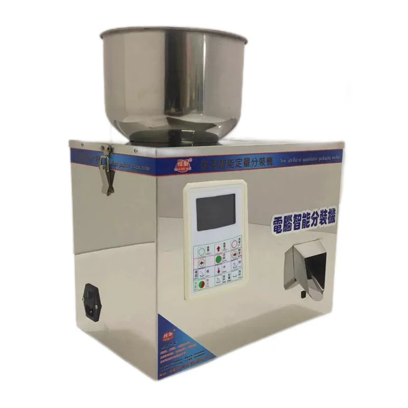 

Упаковочная машина с двойной вибрацией для гранулированных и порошковых материалов, 1-50 г, упаковочная машина с ЖК-дисплеем