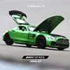 1:32 Mercedes Benz GTR AMG Sports car Simulation Diecast Metal Alloy Model car Sound Light Pull Back Collection Kids Toy A83 1