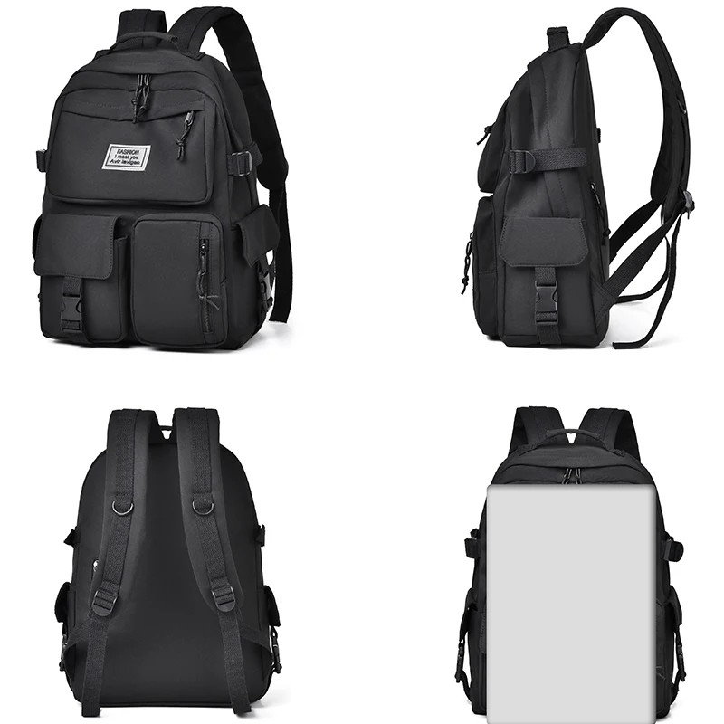 Large Capacity Waterproof School Bag Fashion Travel Backpack Nylon Computer Backpack 4