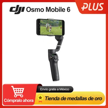 DJI-OM6 Osmo Mobile6 핸드 헬드 안정기, 3 축 짐벌 안정화, 삼각대 마그네틱 연결, 215mm 셀카봉 내장